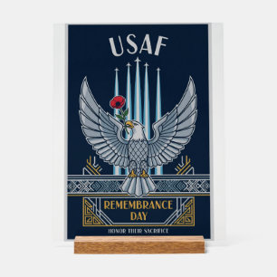 USAF Art Deco Acrylic Sign