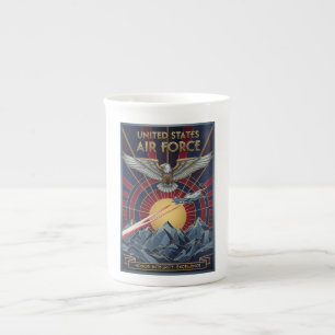 USAF Art Deco Bone China Mug