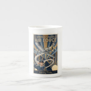 USAF Art Deco Bone China Mug