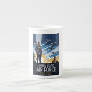 USAF Art Deco Bone China Mug