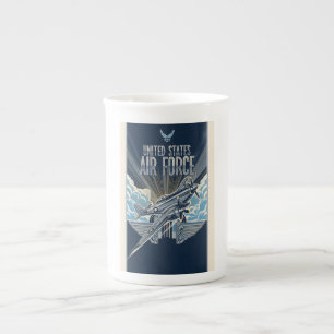 USAF Art Deco Bone China Mug