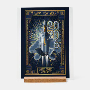 USAF Art Deco New Year Edition Acrylic Sign