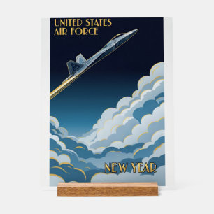 USAF Art Deco New Year Edition Acrylic Sign