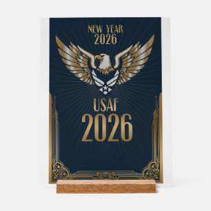 USAF Art Deco New Year Edition Acrylic Sign