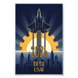 USAF Art Deco New Year Edition Photo Print