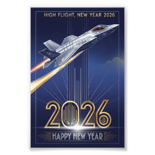 USAF Art Deco New Year Edition Photo Print