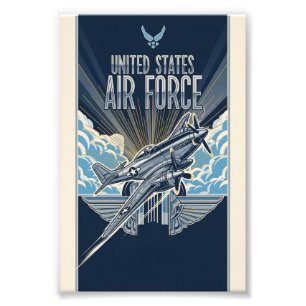 USAF Art Deco Photo Print