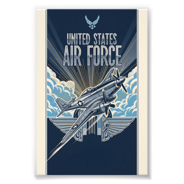 USAF Art Deco Photo Print (Front)