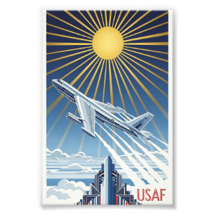 USAF Art Deco Photo Print
