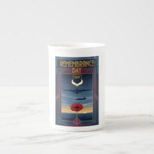 USAF Art Deco Remembrance Day Edition Bone China Mug