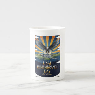 USAF Art Deco Remembrance Day Edition Bone China Mug