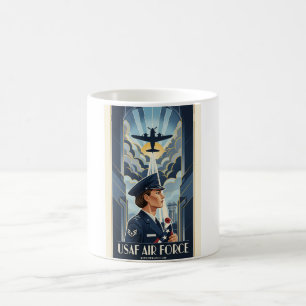 USAF Art Deco Remembrance Day Edition Coffee Mug