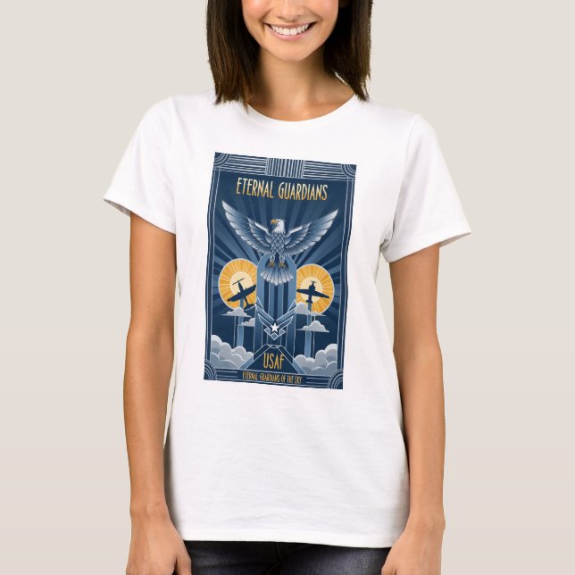 USAF Art Deco Remembrance Day T-Shirt (Front)