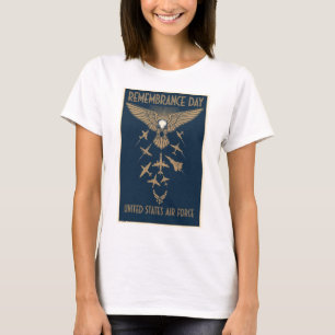 USAF Art Deco Remembrance Day T-Shirt