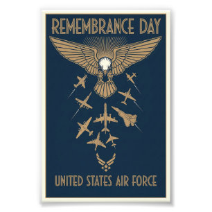 USAF Art Deco Remembrance Sunday Edition Photo Print
