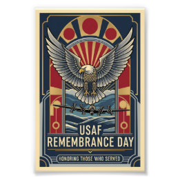 USAF Art Deco Remembrance Sunday Edition Photo Print