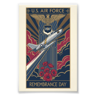 USAF Art Deco Remembrance Sunday Edition Photo Print
