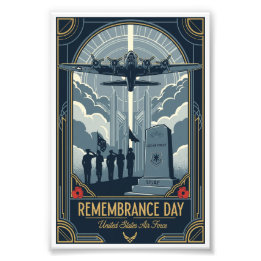 USAF Art Deco Remembrance Sunday Edition Photo Print