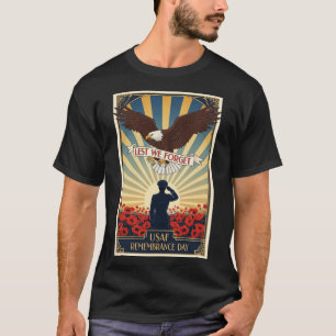 USAF Art Deco T-Shirt Remembrance Day Edition