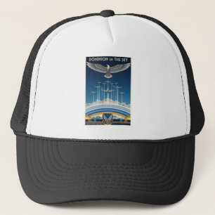 USAF Art Deco Trucker Hat