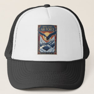 USAF Art Deco Trucker Hat