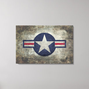 USAF Classic retro style Roundel Canvas Print