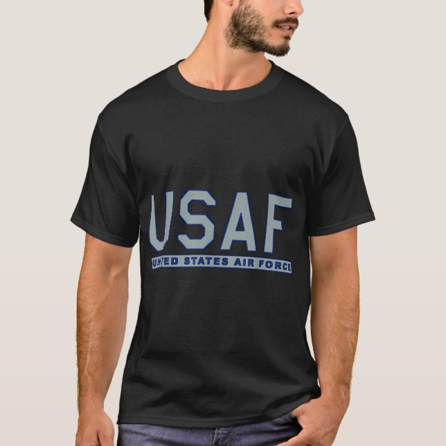 USAF US UNITED STATES AIR FORCE T-Shirt (Front)