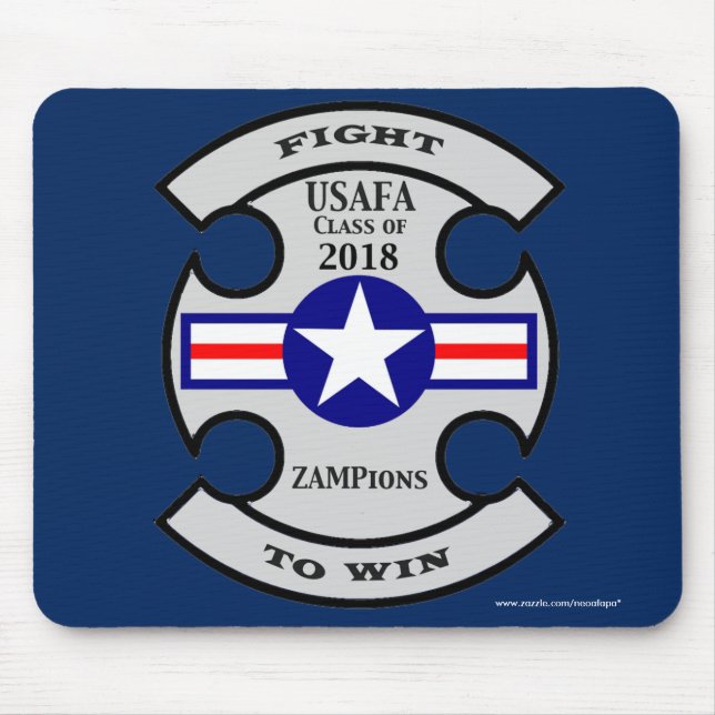 USAFA Class of 2018 "ZAMPions" Mouse Pad (Front)