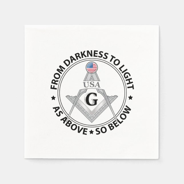 USAfreemasonry sign Napkin (Front)