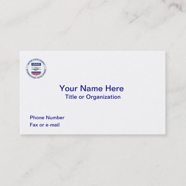 USAID BUSINESS CARD (Front)