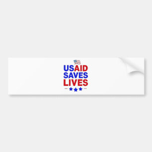 USAID Saves Lives US Agency International Developm Bumper Sticker