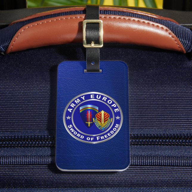 USAREUR Army Europe Luggage Tag (Front Insitu 2)