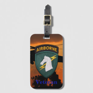 USASOC 1st special ops SOCOM veterans vets patch Luggage Tag