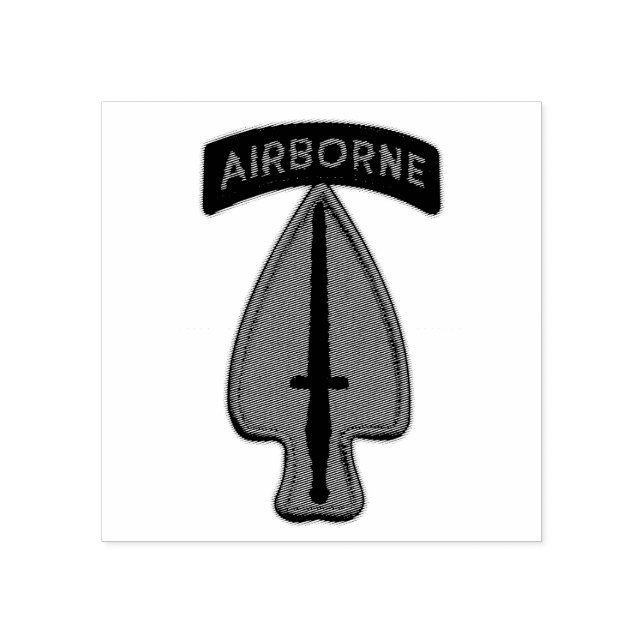 USASOC PSYOP SOF Sine Pari Veterans LRRPS Recon Rubber Stamp (Imprint)