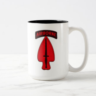usasoc special ops sof operations command veterans Two-Tone coffee mug
