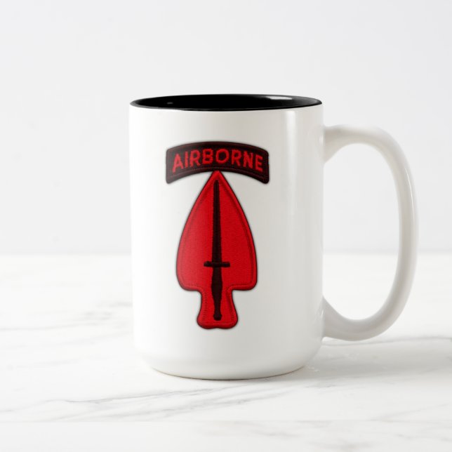 usasoc special ops sof operations command veterans Two-Tone coffee mug (Right)