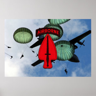 USASOC Special Ops Veterans Patch Poster