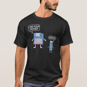 USB Floppy Disc I Am Your Father   Nerd Geek T-Shirt