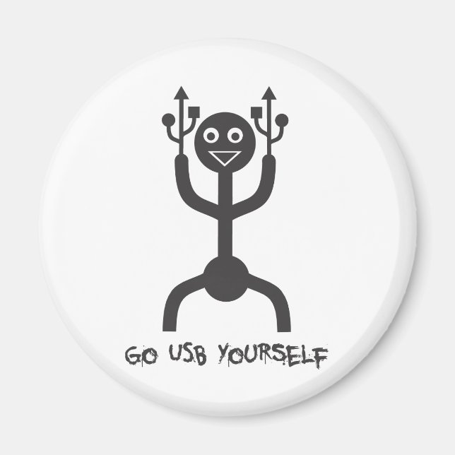 USB Man Magnet (Front)