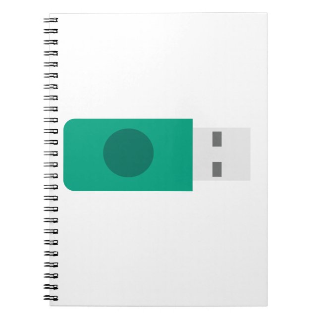 USB Stick Spiral Notebook (Front)
