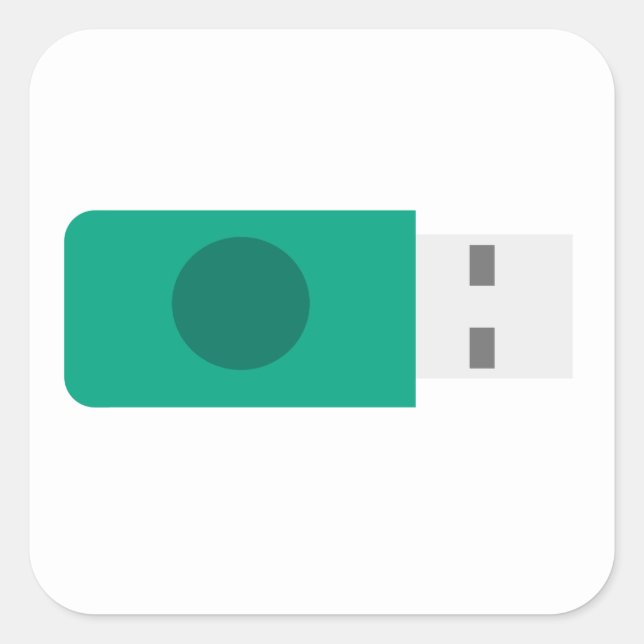 USB Stick Square Sticker (Front)