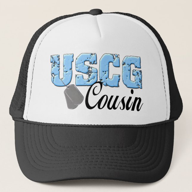 uscg99cousin3 trucker hat (Front)