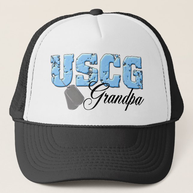 uscg99grandpa2 trucker hat (Front)