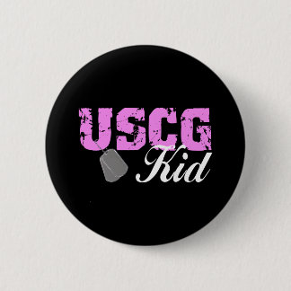 uscg99kid2blk 6 cm round badge