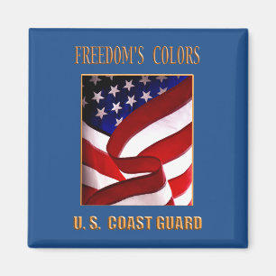 USCG 2 Inch Square Magnet. Magnet