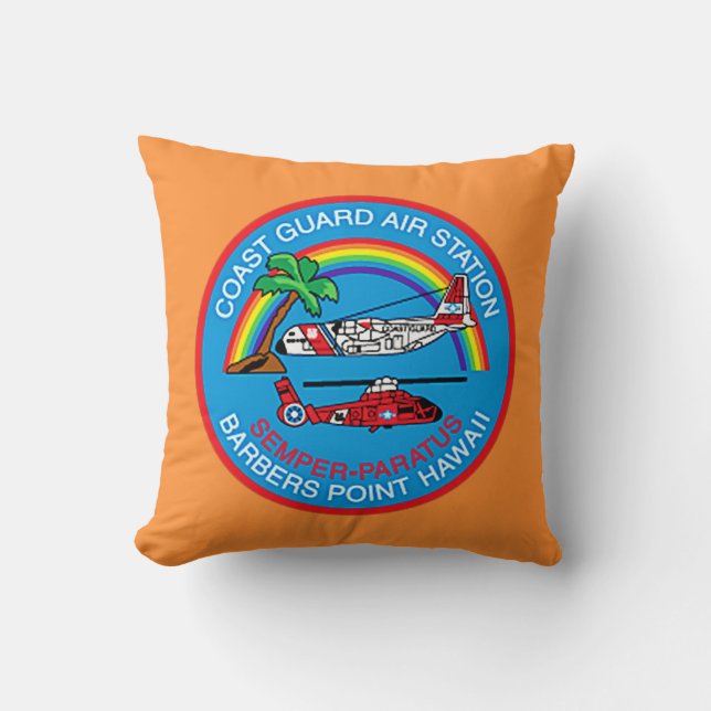USCG Air Station Barbers Point Hawaii Flight Crew Cushion (Front)