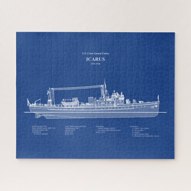 USCG Cutter Icarus wpc-110 - ABD Jigsaw Puzzle (Horizontal)