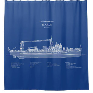 USCG Cutter Icarus wpc-110 - ABD Shower Curtain