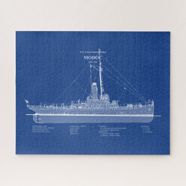 USCG Cutter Modoc wpg-46 - ABD Jigsaw Puzzle (Horizontal)