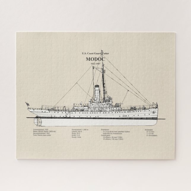 USCG Cutter Modoc wpg-46 - SBD Jigsaw Puzzle (Horizontal)